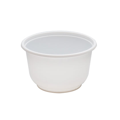 Microwavable PP Injection To Go Bowl 16 oz- White (1000/case) - CarryOut Supplies