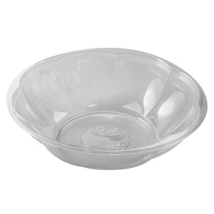 PET Salad Bowl with Lid 64 oz- Clear (100/case) - CarryOut Supplies