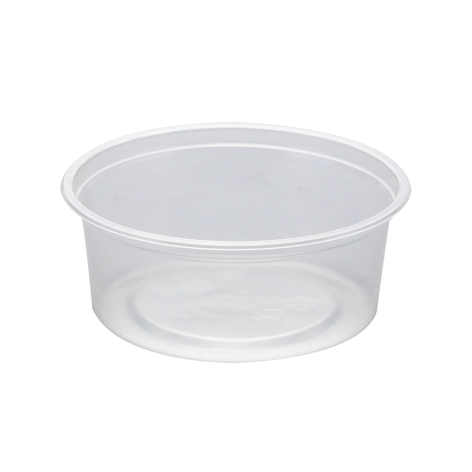 Microwavable PP Food Container 08 oz- Clear (500/case)