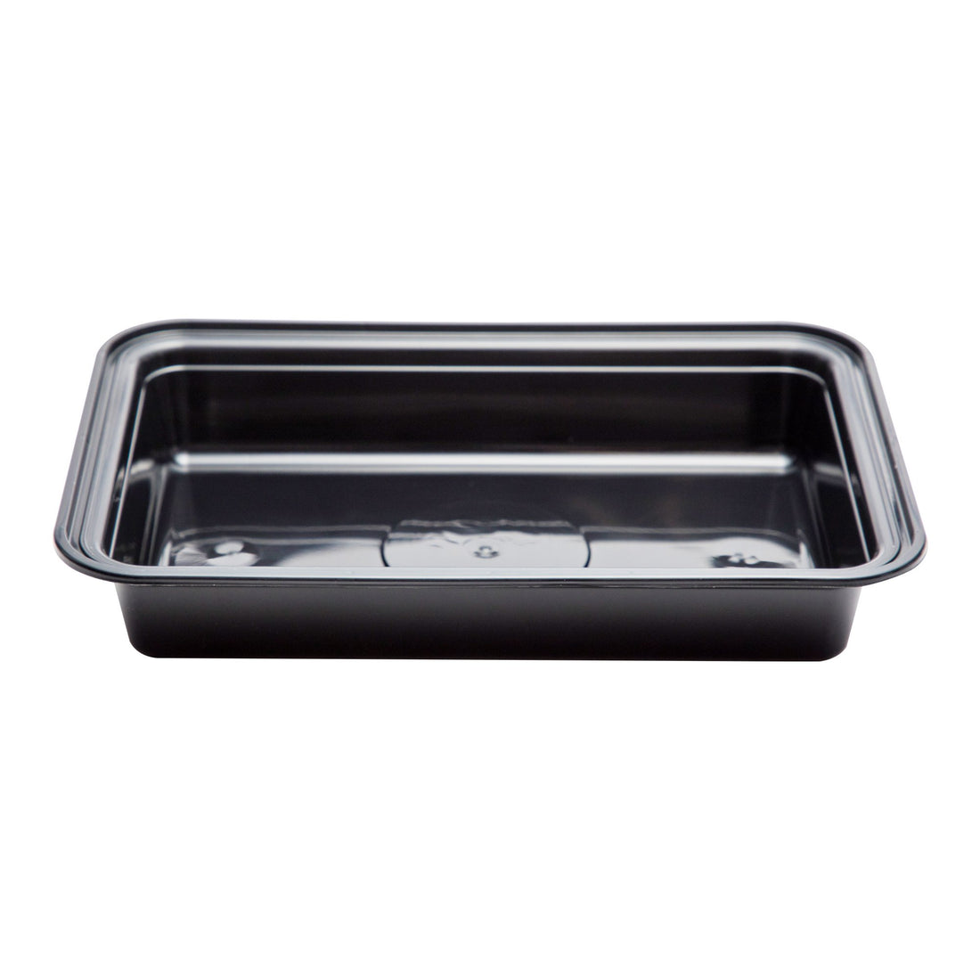 Microwavable PP Injection Rectangle Container 24oz- Black (300/case) (LID SOLD SEPARATELY) - CarryOut Supplies
