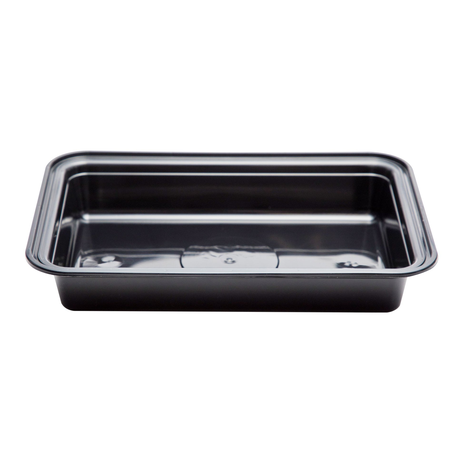 Microwavable PP Injection Rectangle Container 24oz- Black (300/case) (LID SOLD SEPARATELY) - CarryOut Supplies