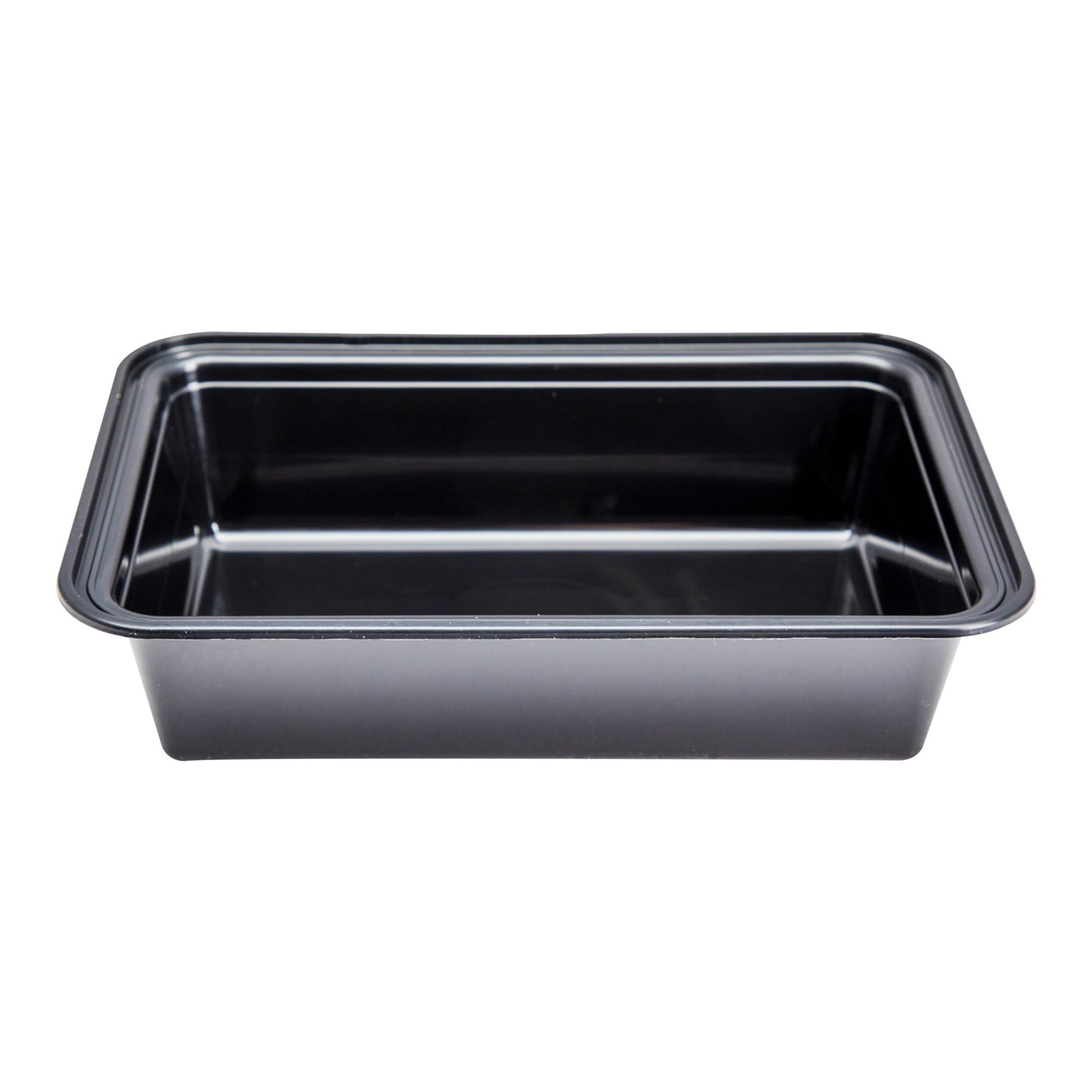 Microwavable PP Injection Rectangle Container 32oz- Black (300/case) (LID SOLD SEPARATELY) - CarryOut Supplies