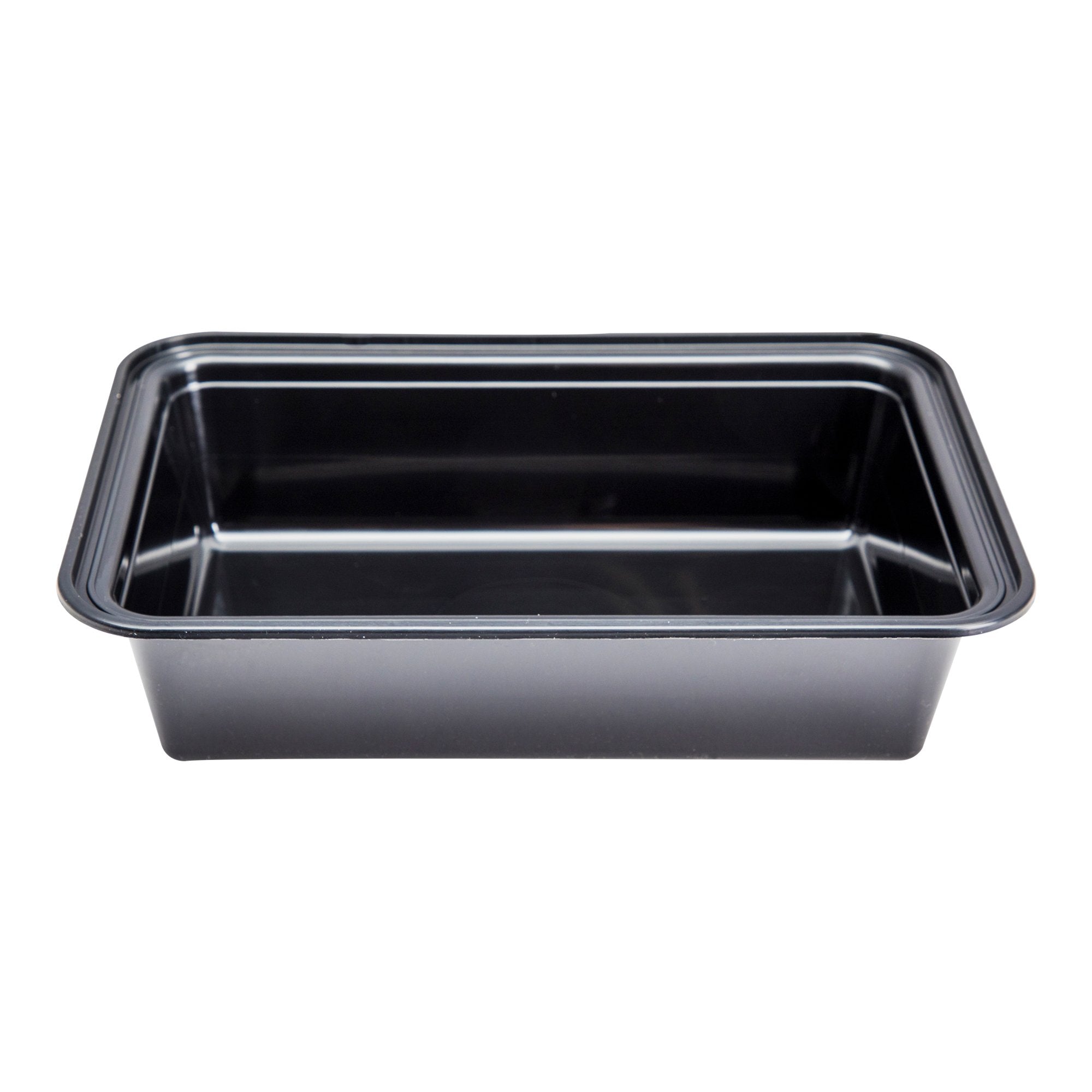 Microwavable PP Injection Rectangle Container 32oz- Black (300/case) (LID SOLD SEPARATELY) - CarryOut Supplies