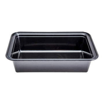 Microwavable PP Injection Rectangle Container 32oz- Black (300/case) (LID SOLD SEPARATELY) - CarryOut Supplies