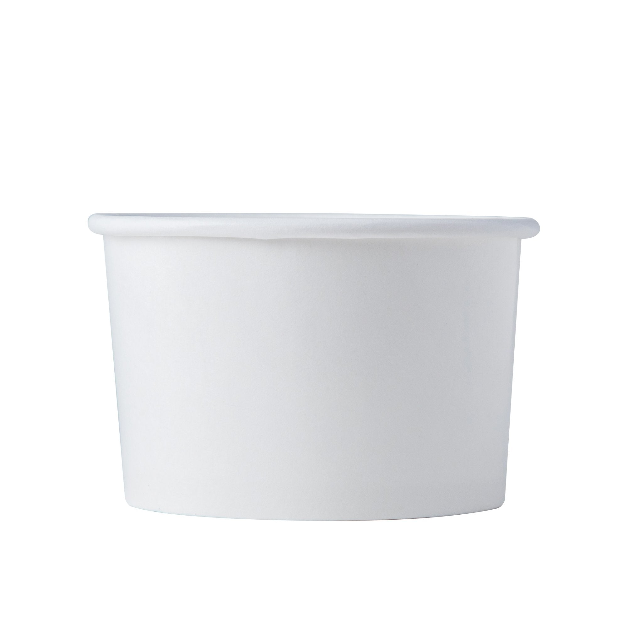 Paper Ice Cream Cup 10oz- White (1000/case) - CarryOut Supplies