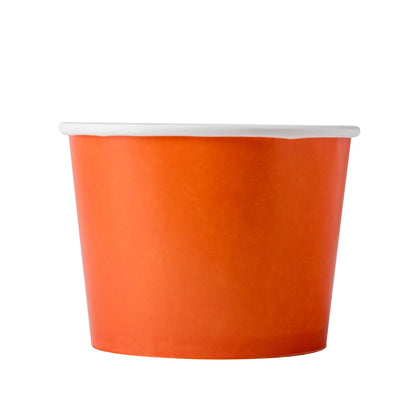 Frozen Yogurt/Soup Cup 12 oz- Orange (1000/case) - CarryOut Supplies
