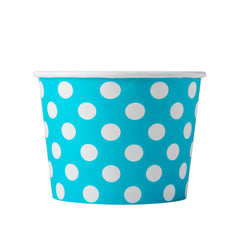 Frozen Yogurt/Soup Cup 12 oz- Polka Dot Blue (1000/case)