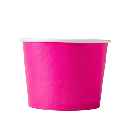 Frozen Yogurt/Soup Cup 12 oz- Pink (1000/case) - CarryOut Supplies
