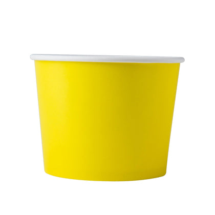 Frozen Yogurt/Soup Cup 16 oz- Yellow (1000/case) - CarryOut Supplies