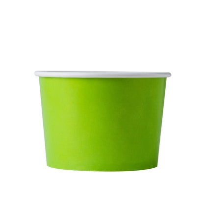 Frozen Yogurt/Soup Cup 08 oz- Green (1000/case) - 90MM - CarryOut Supplies