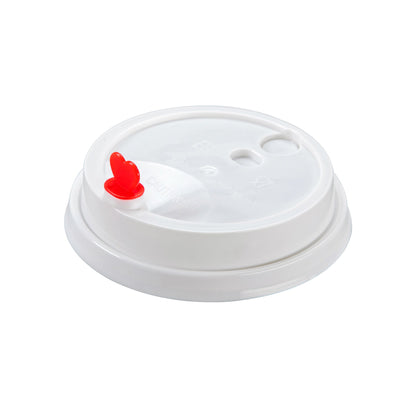 Premium PP Cup Lid Stopper 16-24 oz (90mm)- White (1000/case) - CarryOut Supplies