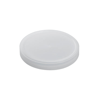 Ice Cream Cup Premium PP Flat Lid 3.5 oz 68 MM- White (1000/case) - CarryOut Supplies