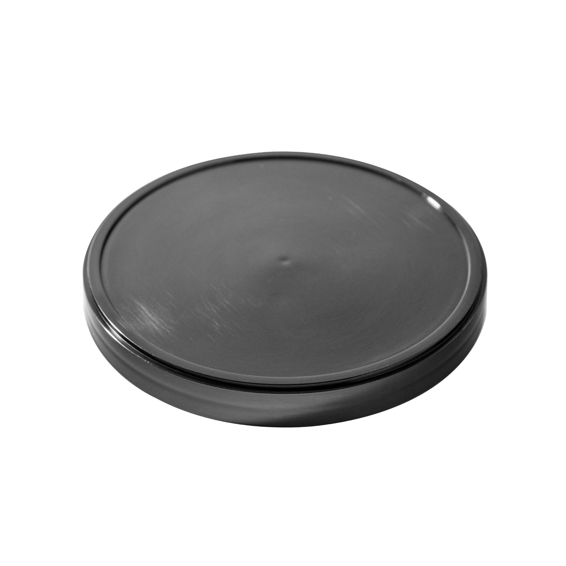 Ice Cream Cup Premium PP Flat Lid 16 oz 98 MM- Black (1000/case) - CarryOut Supplies