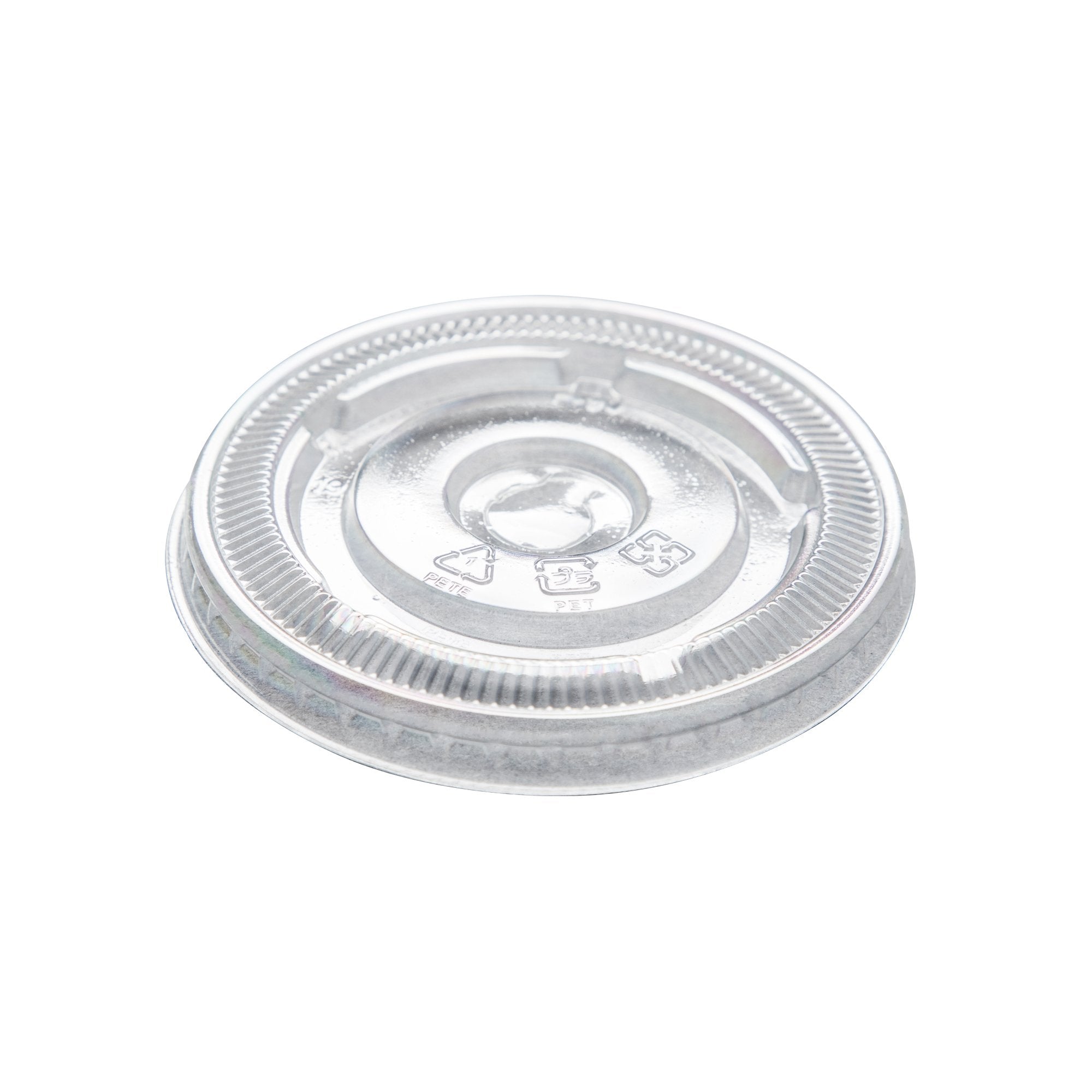 Cold Drink PET 90 MM Flat Lid 12-22 oz- Clear (2000/case) - CarryOut Supplies