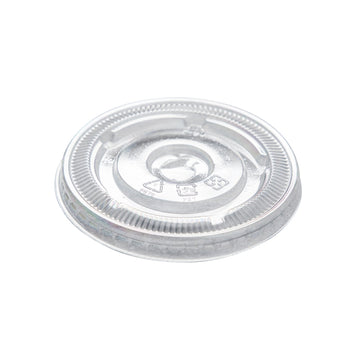 Cold Drink PET 90 MM Flat Lid 12-22 oz- Clear (2000/case) - CarryOut Supplies