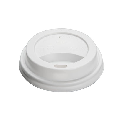 Hot Drink Sipper Lid 10-24 oz 90 MM- White (1000/case) - CarryOut Supplies