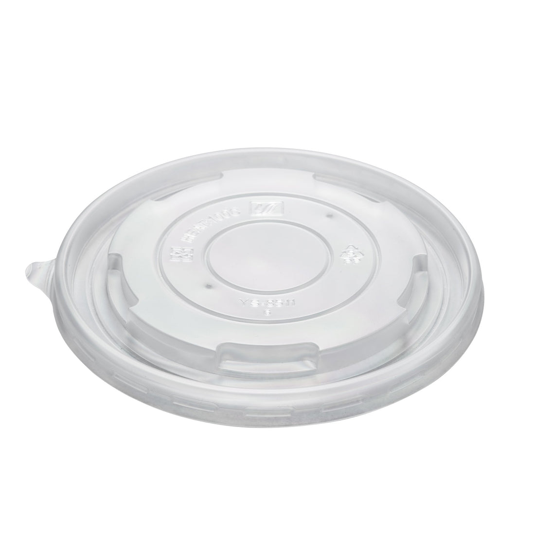 PP Flat Yogurt/Soup Cup Lid 24-32 oz- Frost (600/case) - CarryOut Supplies