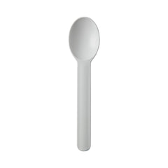 Premium 6.5G PP Plastic Dessert Spoon- White (1000/case)