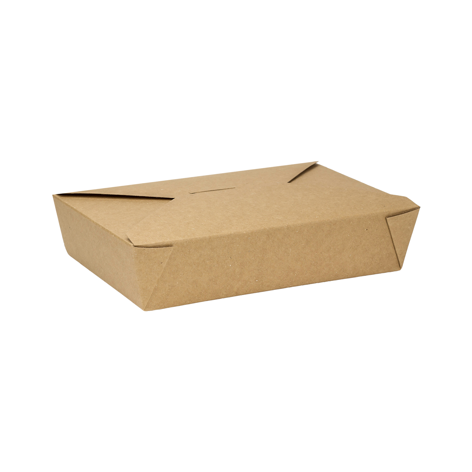 Microwavable #2 Paper Fold To Go Box 54 oz- Kraft (200/case)