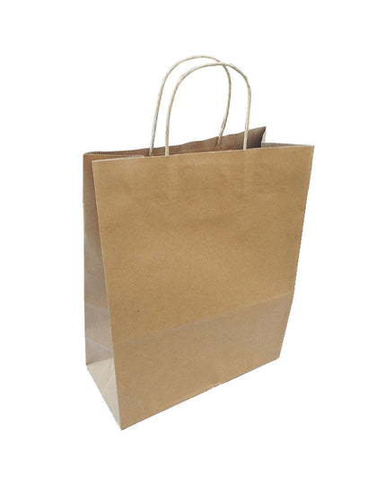 #3 KRAFT PAPER BAG, ROUND HANDLE - 250/CS - (item code: 5703) - CarryOut Supplies