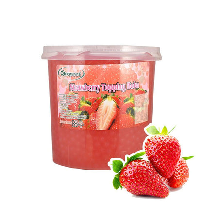 POPPING BOBA - STRAWBERRY - (Item: 6051) [Call For Details] - CarryOut Supplies